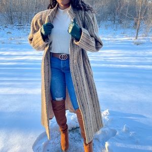 Vintage Wool Floor Length Coat